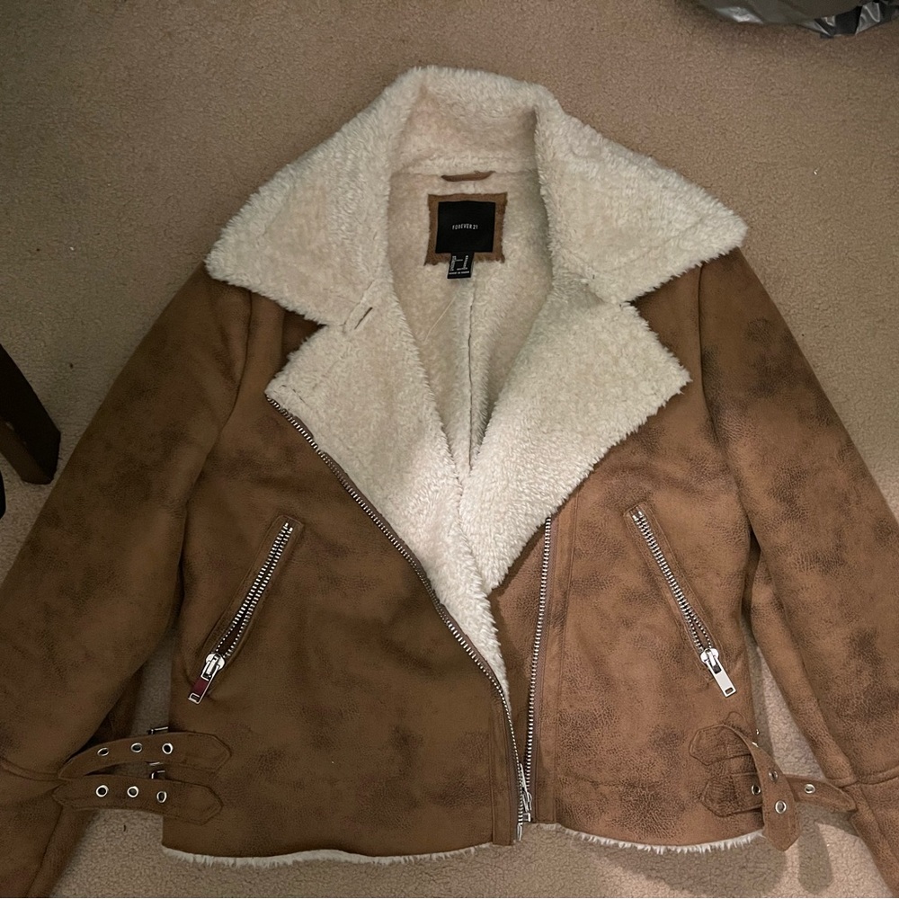 Suade and Faux fur jacket